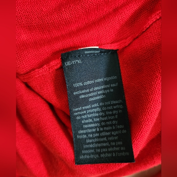 NEW! TOMMY HILFIGER Ivy Studded Argyle V-Neck Sweater, Size M, Red/gold - Picture 6 of 6